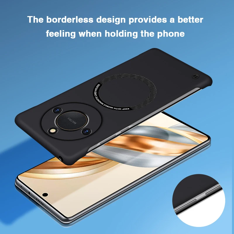 Frameless Magnetic Thin Tough Back Cover Housing