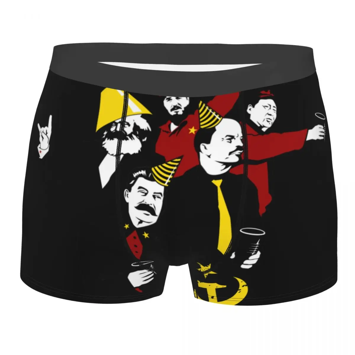 

Men's The Communist Party Russian Soviet Boxer Shorts Panties Breathable Underwear Male Sexy Underpants