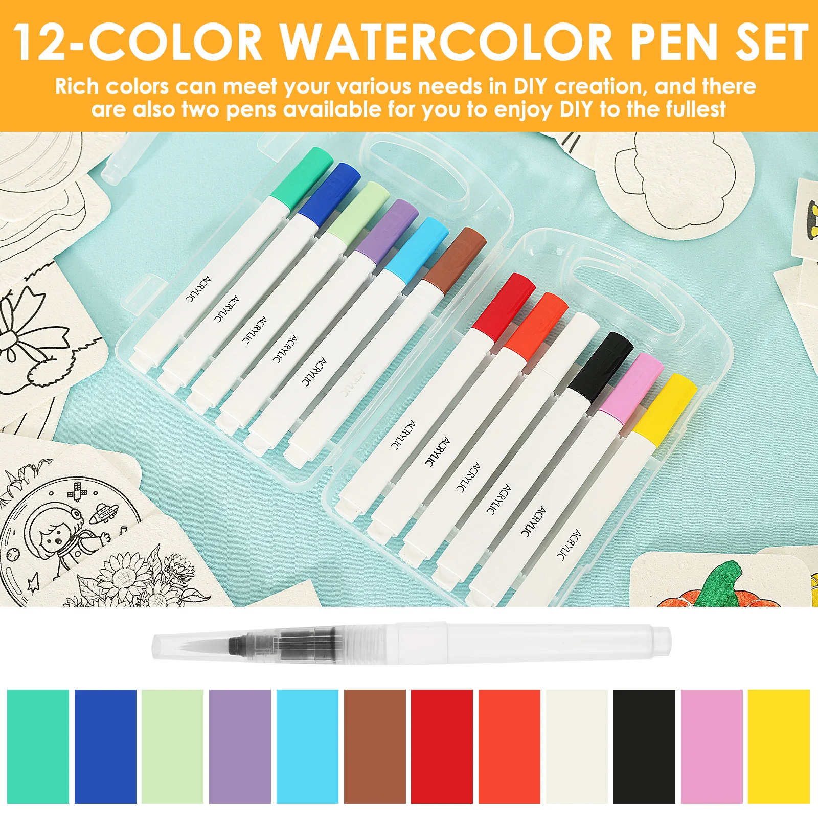 1 Set Magic Foam Texture Painting Kit 3D Magic Puffy Foam Texture Painting Paper DIY Drawing Texture Art Supplies for Children