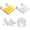 Wall-Mounted Invisible Shoe-Changing StoolSquare Folding Seat Wall Mounted for Shower Shower Seat Wall Mounting Folding Seat 6