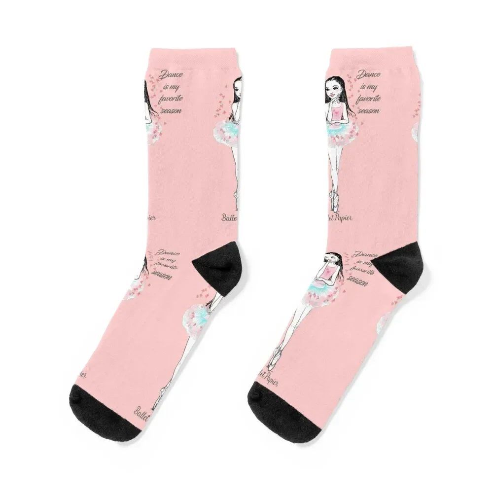 

Dance Is My Favorite Season Socks Christmas heated summer Wholesale Men Socks Luxury Brand Women's