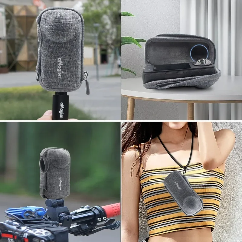 

For Insta360 X4 Mini Camera Bag Protective Pouch Hardshell Case For Insta 360 X4 Accessory
