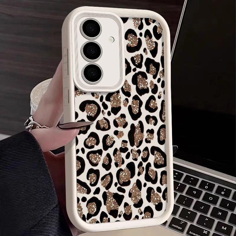 Brown Leopard Print TPU Phone Case Cover