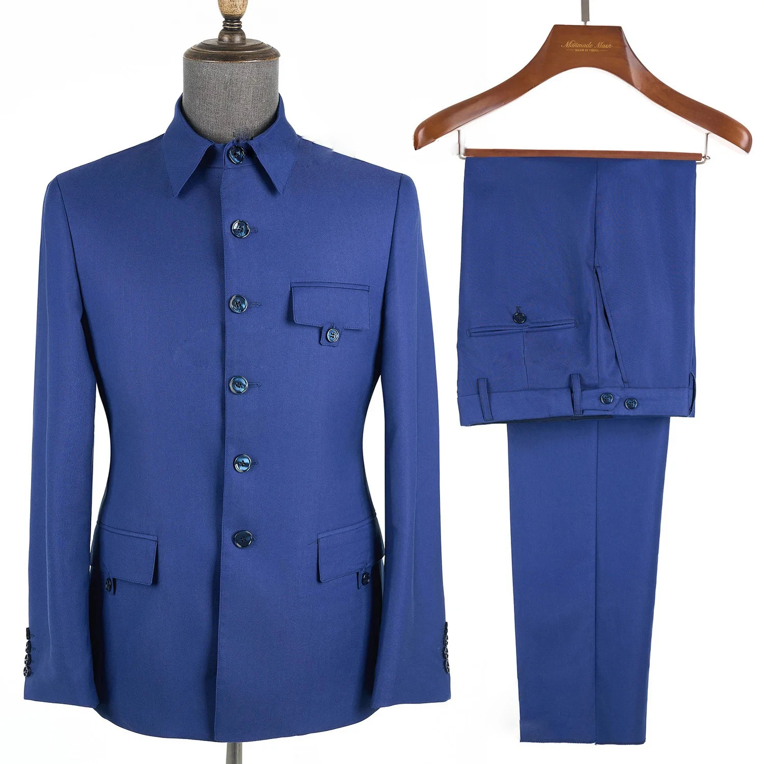 Safari Men Suits Official Daily Wear Stand Collar Tailor-Made Formal Casual Business Costume formal suit,business men clothing