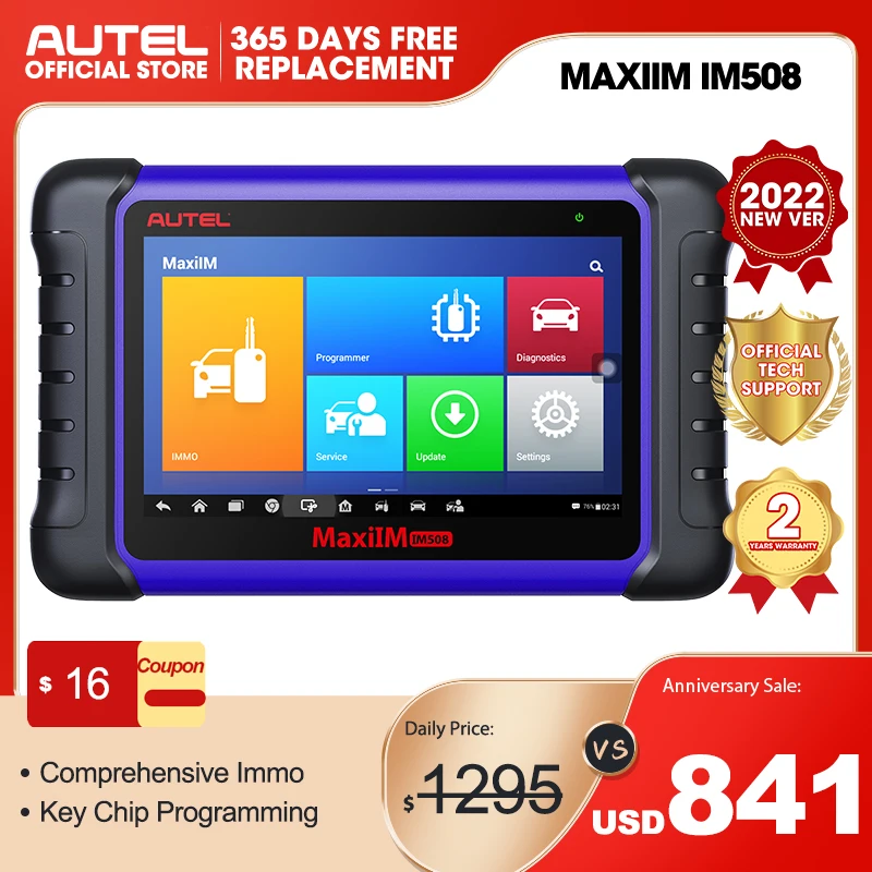 Autel MaxiIM IM508 XP400 PRO OBD2 Инструменты для диагностики автомобильный сканер IMMO