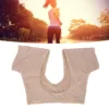 Armpit Sweat Pads for Woman Underarm Sweat Vest Quick Dry Breathable Mesh Reusable Armpit Sweat Pads for Women Girls Skin Color 1