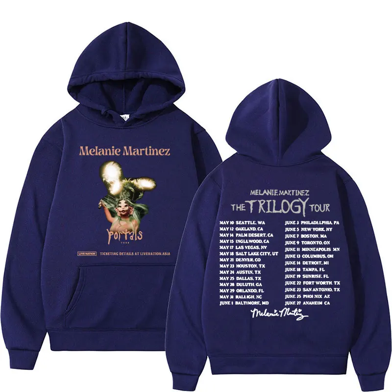 The Trilogy Tour 2024 Melanie Martinez Portals 앨범 풀오버 후디, 남성 여성 의류, 빈티지 미학 후디, 스웻셔츠