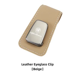 Car Interior Sun Visor Sunglasses Clip and Eyeglasses Holder (Beige - G)