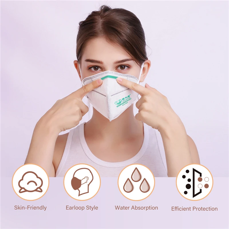 POWECOM KN95 Mask Safety Face Mouth Mask with Filter Adult Masks Protective and Breathable Facial Masks tapabocas 4