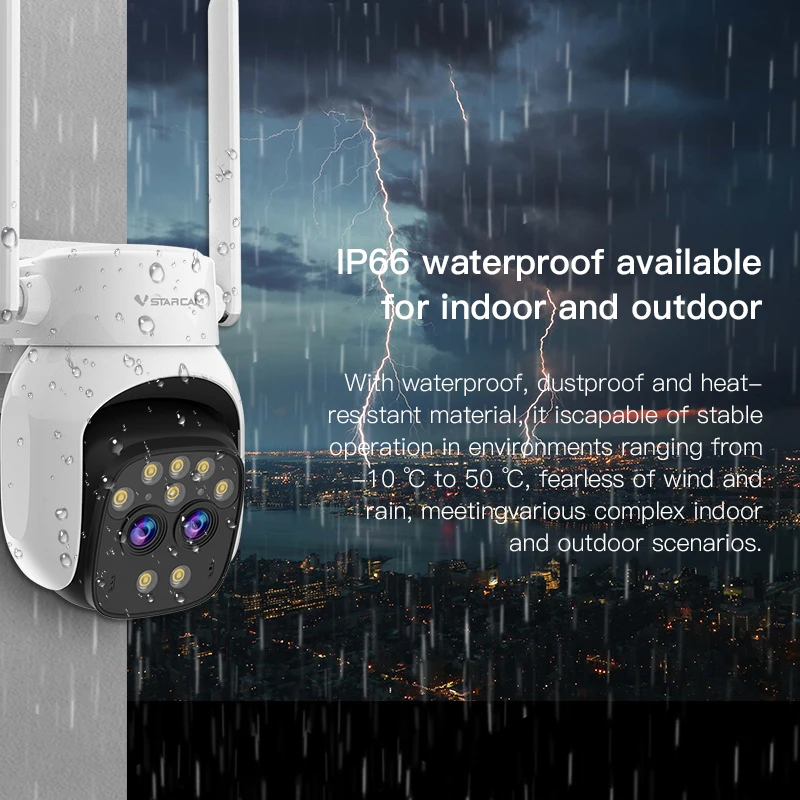 

Vstarcam CS667D 3MP IP Camera 5X Optical Zoom Color Night Vision Wifi Outdoor Human Detection Srien Alarm Camera PTZ Waterproof