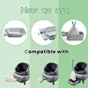AD-80 Count Cat Litter Box Liner Bags Compatible For Neakasam1 And Pet Pivot Autoscooper Cat Litter Box 5