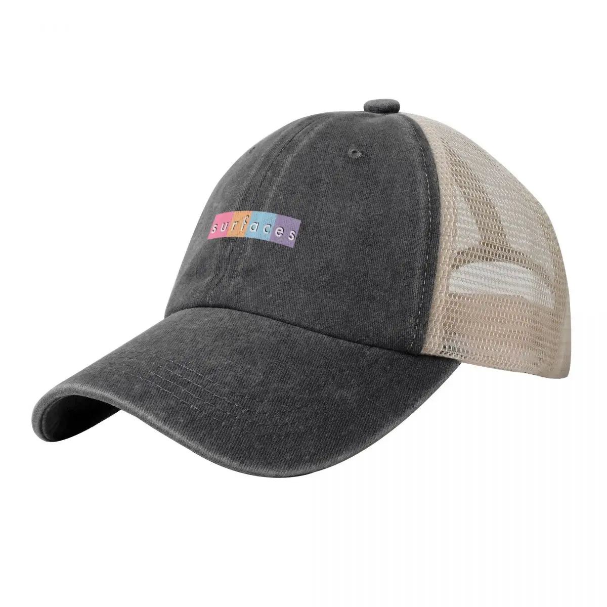 

colorful surfaces Cowboy Mesh Baseball Cap |-F-| Sunhat Caps Women Men's
