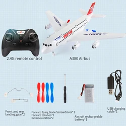 Advanced Gyro Foam RC Airplane Toy - Easy Fly Outdoor Fun (1B With LED)