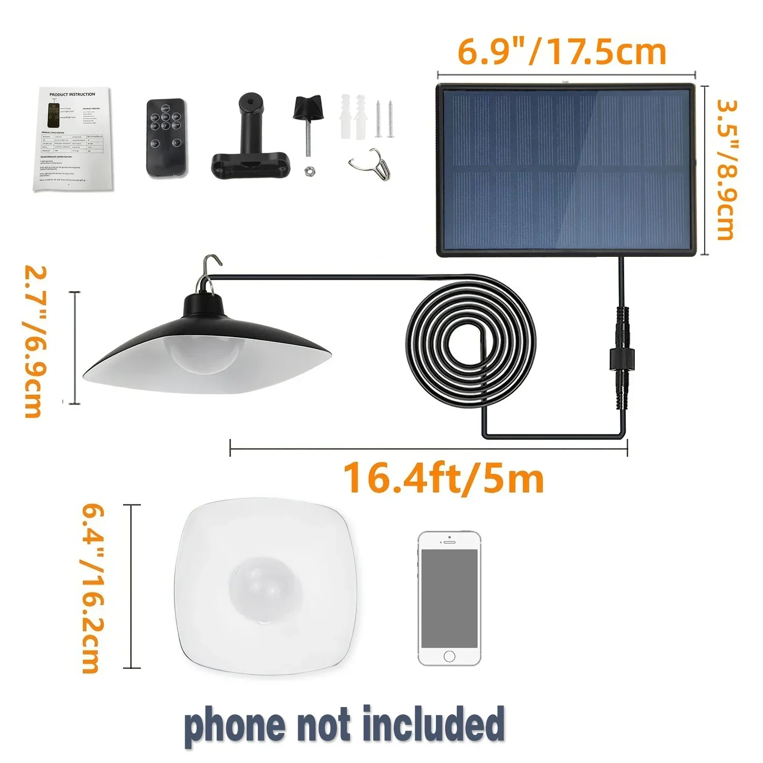 Рисунок 5 - Подвесной светильник на солнечной батарее