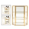 3-Tier Jewelry Box Glass Makeup Organizer Jewelry Box Multifunction Display Case For Dressing Table Decoration Storage 2