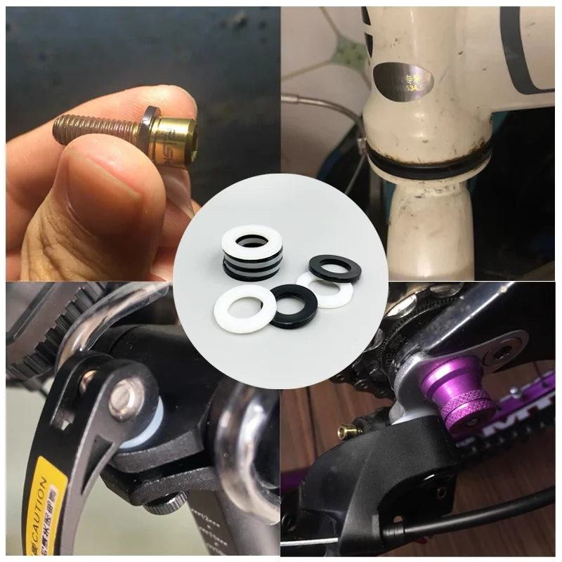 Nylon Washers Flat Metric Sealing Spacer Gasket Ring M2 M2.5 M3 M4 M5 M6 M8 Black White Plastic Sealing Hard For Screw