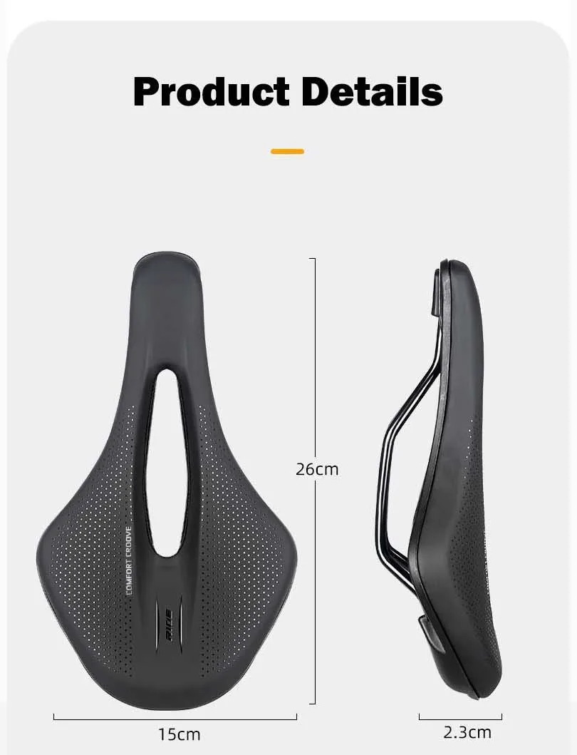 Description Picture 3 of itemComfortable Bike Saddle Shockproof HIgh Density Sponge Filled MTB Seat Aerodynamic Breathable Road Bicycle Saddle Bike Parts