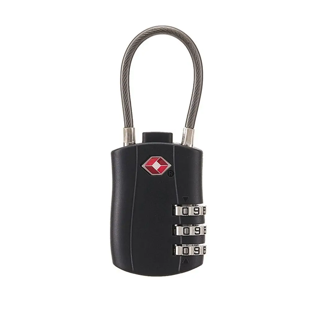 Description Picture 4 of itemAnti-theft Wire Rope Padlock 3 Digit Combination Lock Customs Password Lock Travel Security Tool Practical Home Hardware