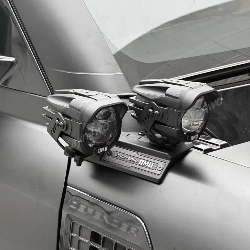 랜드로버 뉴 디펜더 90/110/130용 오프로드 4x4 악세서리 OMU A-필러 스포트라이트 마운트 브래킷 알루미늄(카본 파이버 포함)