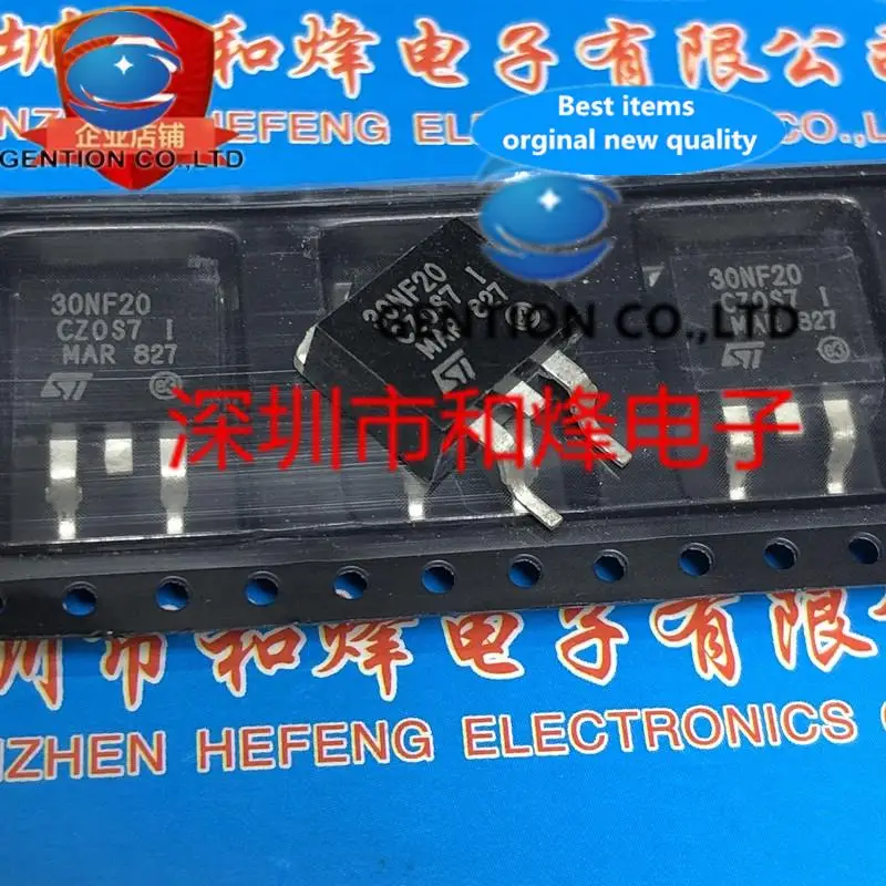 

10PCS 30NF20 STB30NF20 TO-263 200V 30A in stock 100% new and original