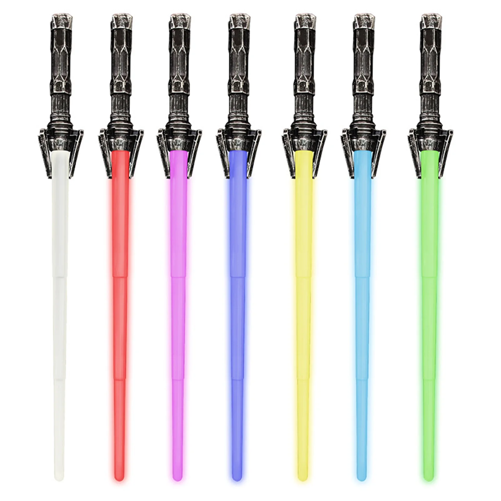 Lightsaber RGB 7 Colors Laser Sword Flashing Dual Light Sword Toy Light Saber Changing Lights Kids Laser Sword Toy for Boy Gifts