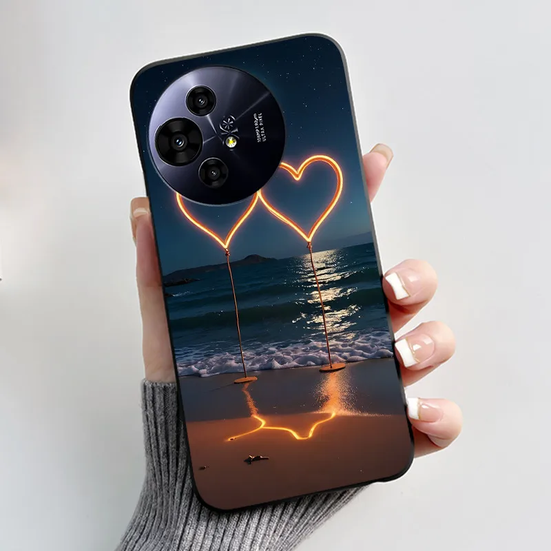 Luxury Cute Love Rabbit Black Soft Silicone Shockproof Phone Case Cover