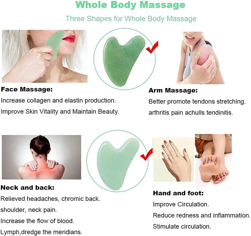 Gua Sha Board Facial Massager Resin Face SPA Massager Gua Sha Board Facial Skin Care Scraping Beauty Health Tools Lymphatic Drainage Chinese Medical Treatment