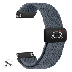 Cute Dog Magnetic Braided Bracelet Strap for Smartwatch Accessories (Blue gray)