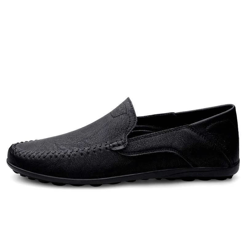 Split Leather Men Loafers Slip On Flats Casual Shoes For Men Moccasins Super Soft Men Footwear For Summer And Spring