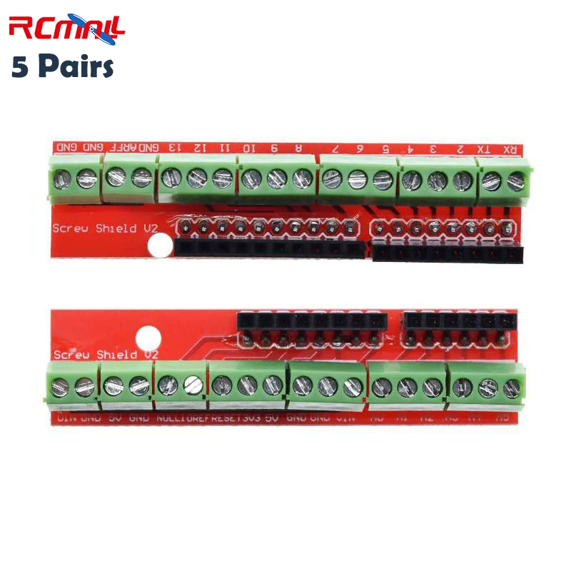 

RCmall 5 шт. винтовой щит V2 терминальная Плата расширения для Arduino R3