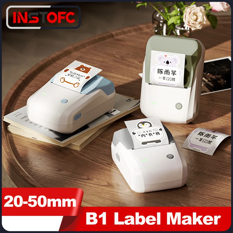Niimbot B1 Mini Stampante Termica Bluetooth Portable Pocket Label Maker Stampante Autoadesiva Per Adesivi Per Piccole Imprese