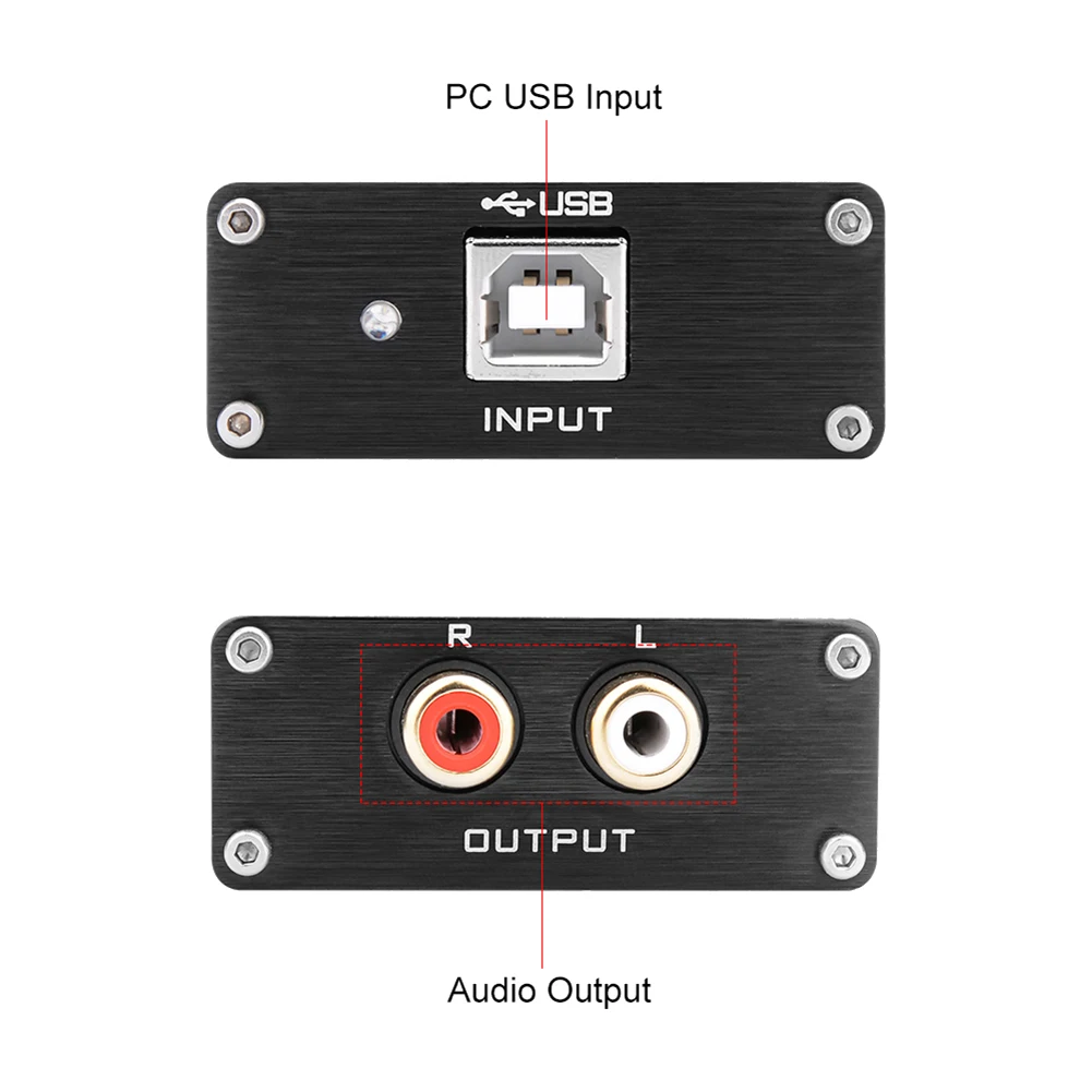 오디오 디코더 DAC HIFI USB 사운드 카드 디코딩 지지대, 파워 앰프 홈 시어터용, ES9018K2M, 32 비트, 384KHz