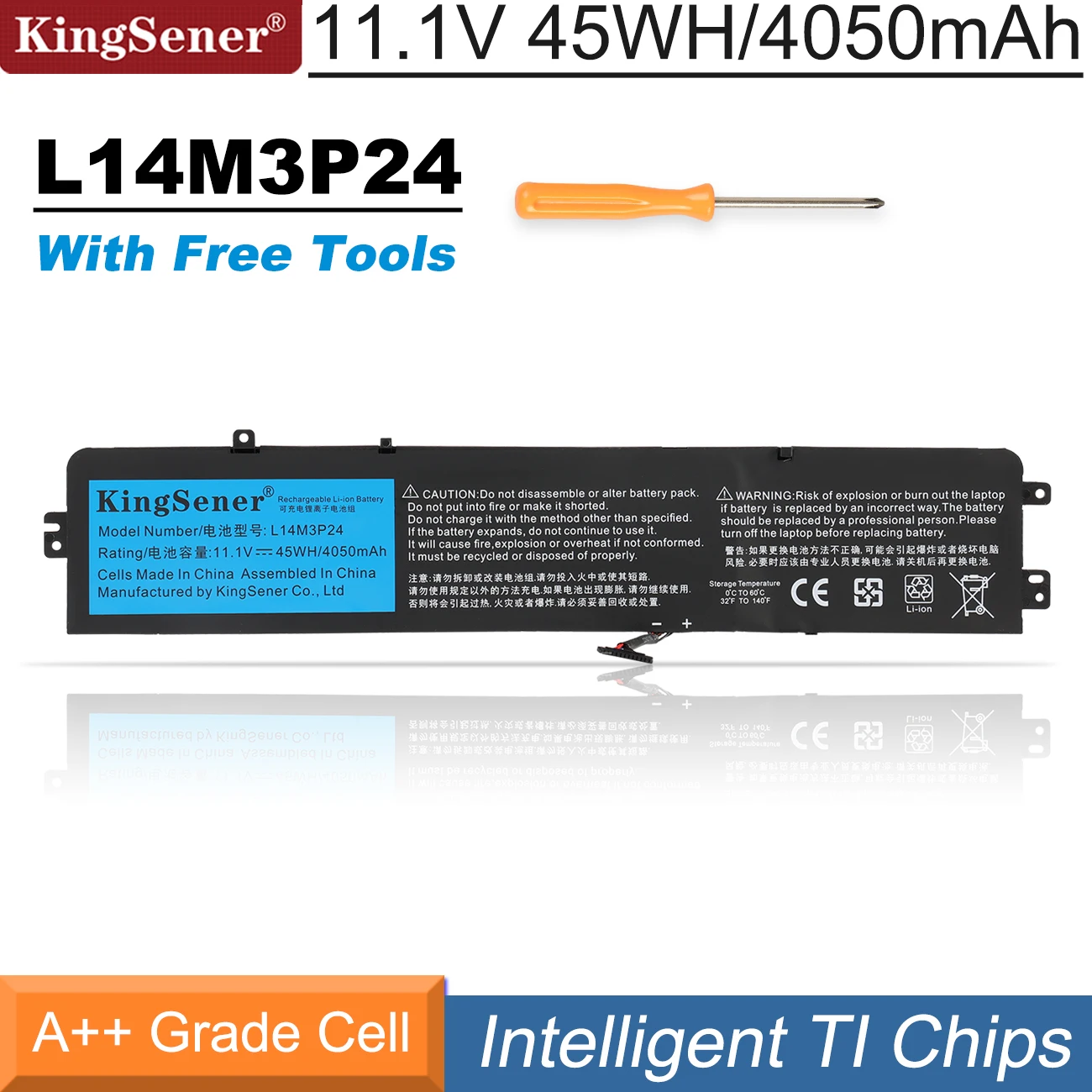 Kingsener-bateria de Laptop Embutida para Lenovo Ideapad Xiaoxin 700 R720 de Alta Qualidade