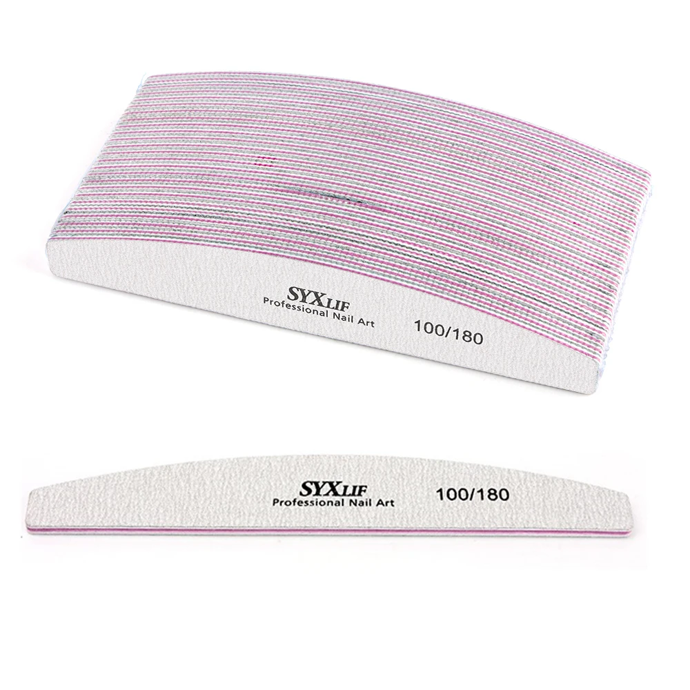 

50 High quality Nail Art File 100/180 Nails Accessoires Remove Gel Nail Polish Manicure Buffers Pro Nail Care Tool drop shipping