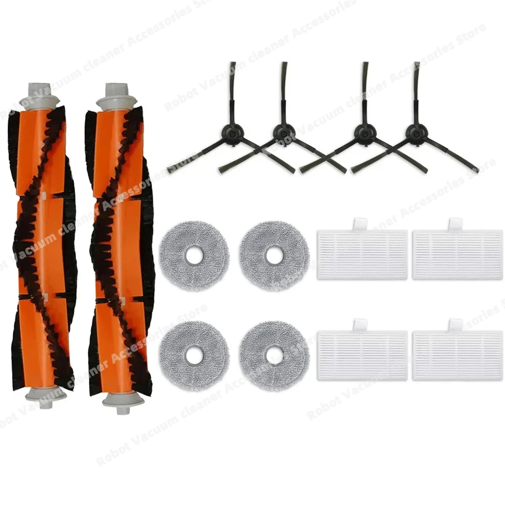 Para Proscenic 850t Rodillo Robótico Lateral Cepillo Mop Trapos Kits De Filtro Afortunado Sencillez