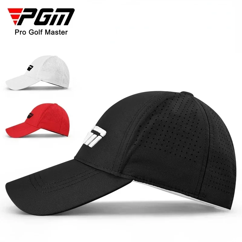 PGM Men's Golf Caps Sun Protection Shade Breathable Male Casual Cap Moisture Wicking Sun Hat MZ039