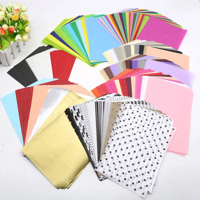 100pcs Elegant Black & White Floral Pattern Apparel Wrapping Tissue Paper -  AliExpress