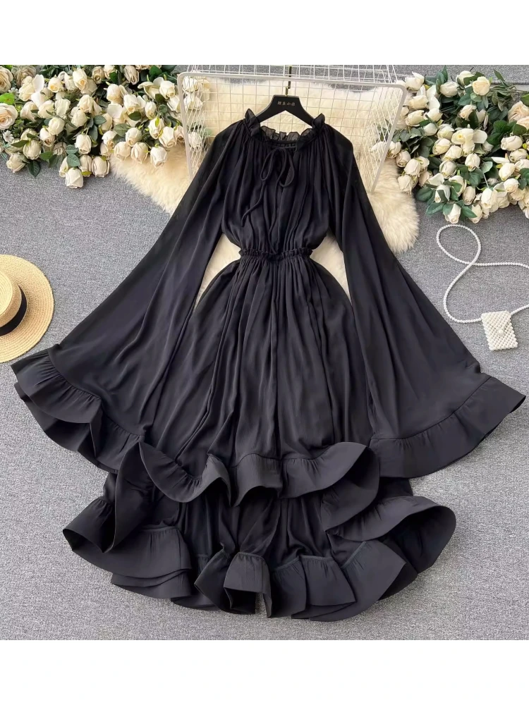 新品未使用 Many way frill dress ブラック Lサイズ WB_HR_CL134867002-