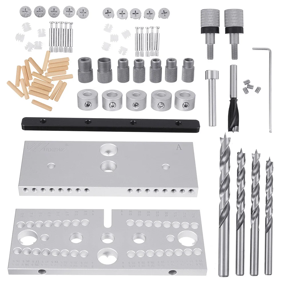 Aluminum Woodworking Hole Puncher Drill Guide for DIY Projects