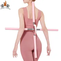 Yoga Hunchback Corrector Adjustable Stainless Steel Body Stick Cross Open Back Standing Training Stick Gym Home Sports Equipment 1