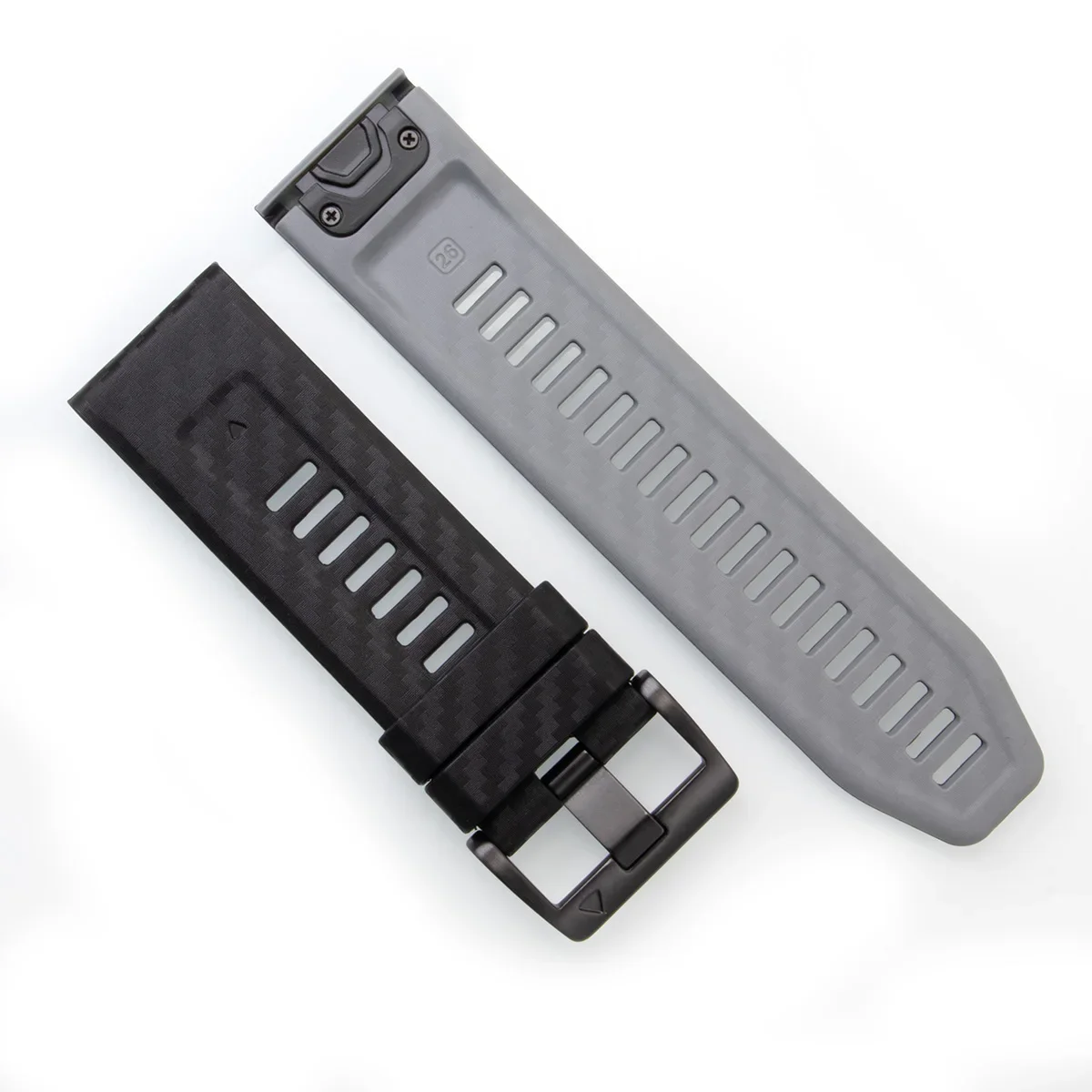 Carbon Fiber Silicone Quick Release Watch Band Replacement Strap