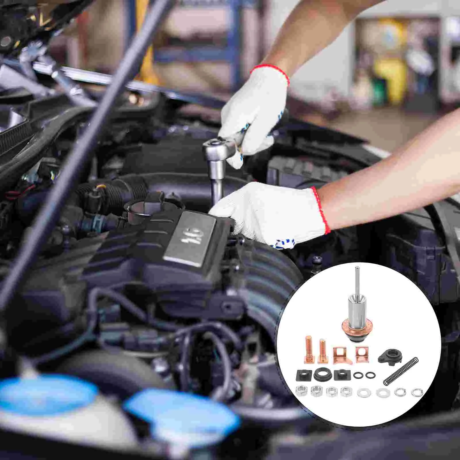 

Engine Repair Tools Solenoid Valve The Electromagnetic Automobile Starter Motor Kit