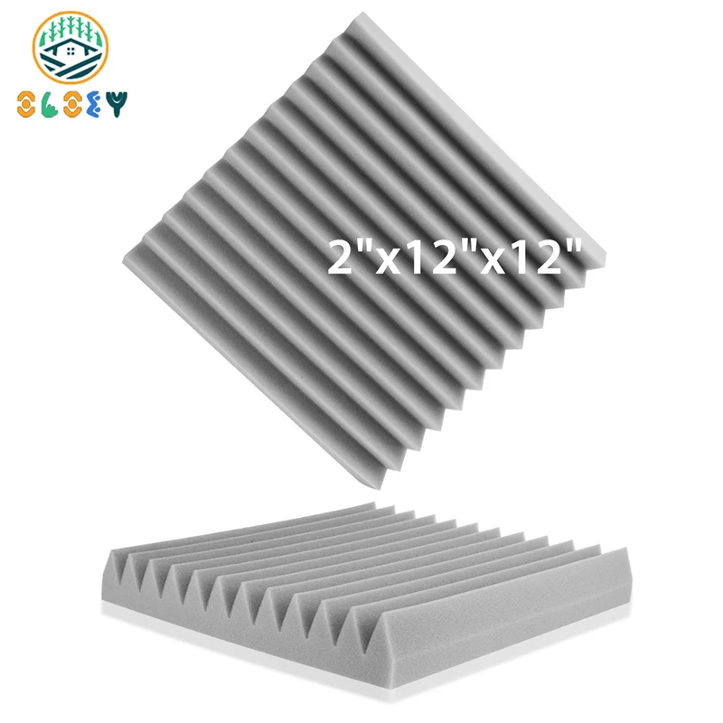 AMENGJ Zeshoekige geluidsabsorberende panelen 12 stuks zeshoek polyester geluidsisolatie wandpanelen zelfklevende geluidsdichte akoestische paneel studeerkamer muur decor (kleur 2, grote zeshoek