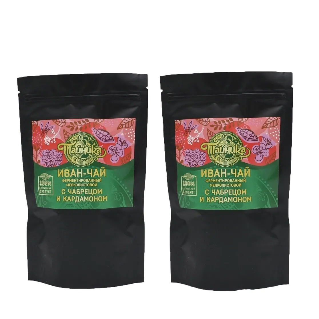 Ivan-tea herbal fermented with thyme and cardamom small-leaved natural (Cyprus), 150g (2UP x 75g)