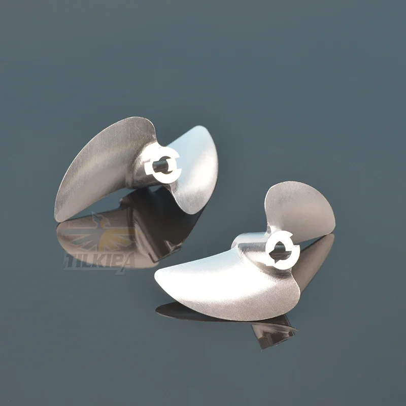 CNC 4.76mm 3/16'' 합금 프로펠러 2 블레이드 나사 왼쪽/오른쪽 D38/42/43/45/46/47/48/50/52/53/54/56/58/60mm Rc 레이싱 보트용