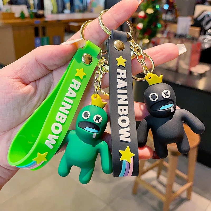 Doors Roblox Game Figure Keychains Pendant Keyring Toy PVC Rubber Monster  Gifts