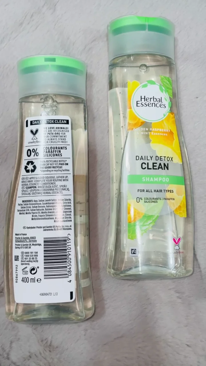 Herbal Essences Daily Detox Clean Shampoo for All Hair Types 400ml