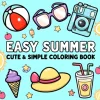EASY SUMMER Bold-easy Patterns Coloring Book for Adults Cute Drawing Book Perfect Gift for Party and Birthday 1