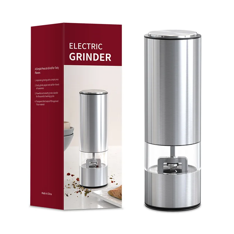 

Electric Salt And Pepper Grinder-Battery Operated Salt & Pepper Grinder Have Adjustable Coarseness With LED Light