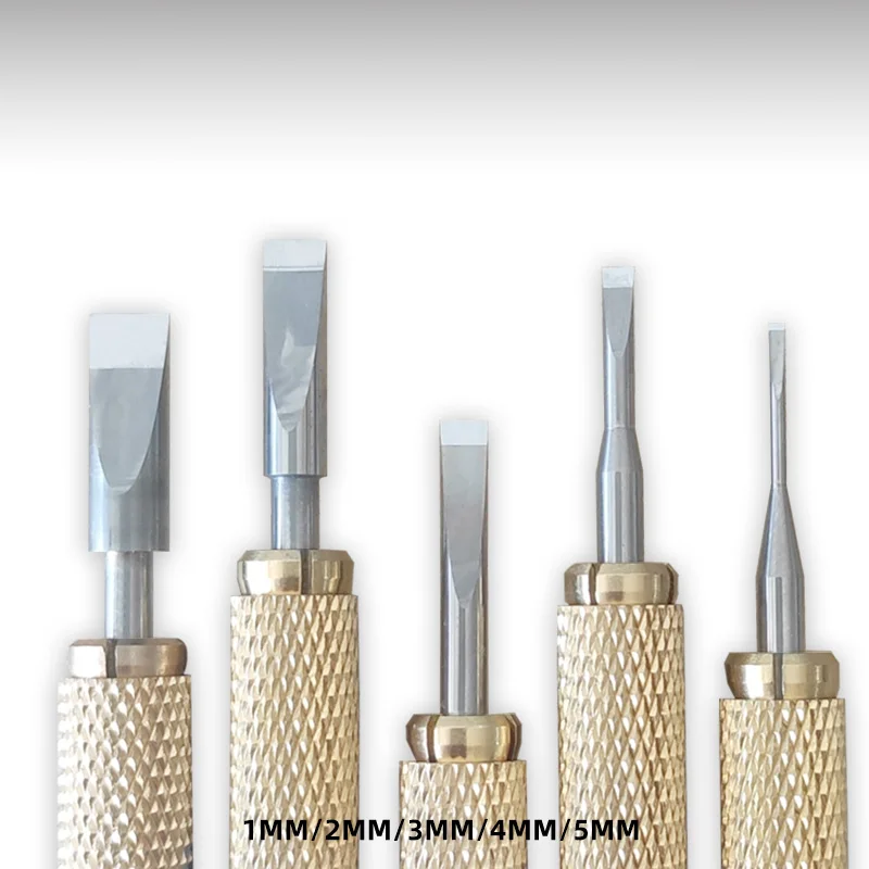 Model Tools Hobby Model Craft Tool Flat bottom spatula Chisel Large size push knife 1mm 2mm 3mm 4mm 5mm For Model modification DIY Making